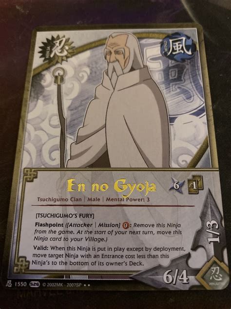 Naruto Cards TCG CCG En No Gyoja RARE COMBINED SHIPPING EBay