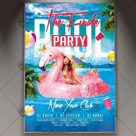Pool Party V03 Flyer Psd Template By Elegantflyer Images And Photos Finder