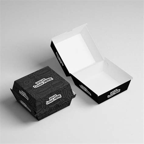 Cardboard Burger Boxes Burger Boxes Wholesale Burger Box Packaging Mint Print Packaging