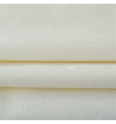 100 Cotton Plain Solid Fabric Cream Textiles Français
