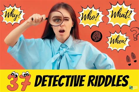 37 Detective Riddles With Answers Group Games 101