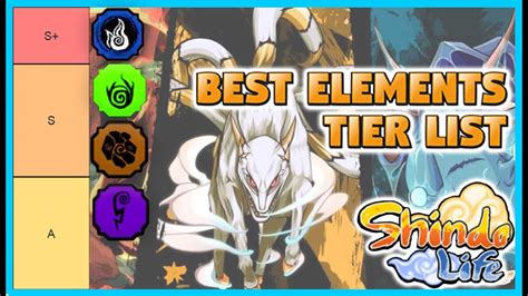 Shindo Life Elements Tier List S To B Tier Can I Spin For A Good