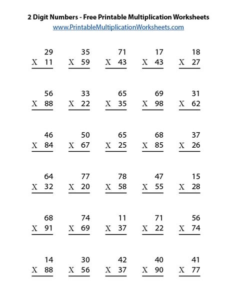 You can't customize these worksheets, but they are organized in. 3 Digit Numbers | Free Printable Multiplication Worksheets