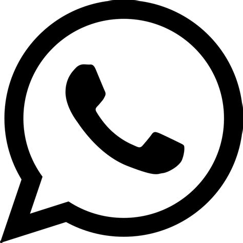 Black whatsapp logo, whatsapp computer icons, whatsapp, logo, monochrome, black png. Whatsapp Logo Svg Png Icon Free Download (#24852 ...