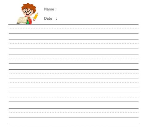 2nd Grade Writing Paper Free Printable Writing Paper Stationary