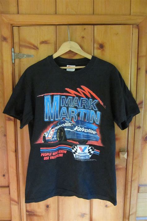Vintage Mark Martin T Shirt Vintage Nascar Valvoline Racing Number 6