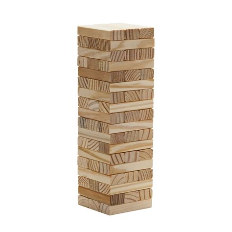 Wood Block Stacking Tower That Tumbles Down When You Play Made In Usa