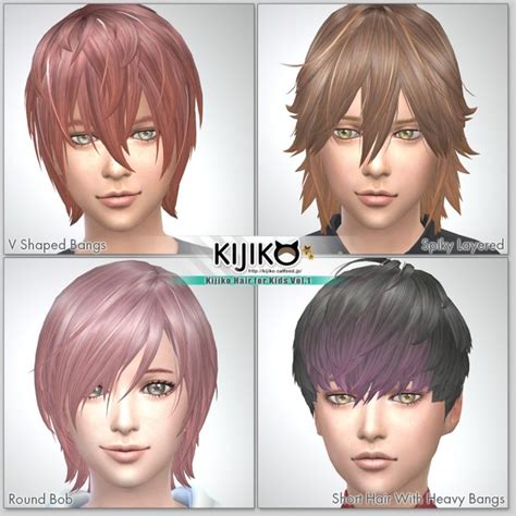 22 Top Style Kid Hairstyle Sims 4