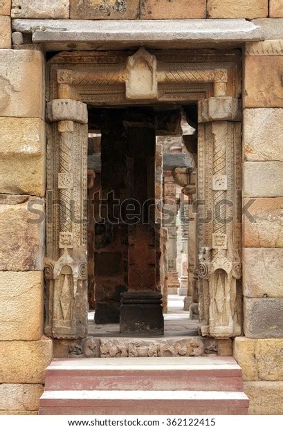 Entrance Intricate Design Complex Qutub Minar Stock Photo 362122415