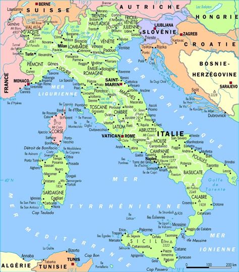 Carte détaillée de la toscane italie passions photos