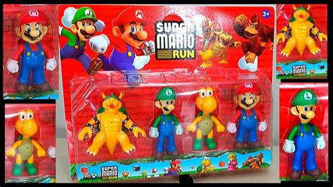 NOVOS BONECOS SUPER MARIO BROS MARIO LUIGI BOWSER E KOOPA TROOPA