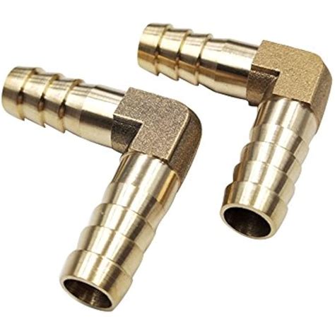 38 X Brass Barbed 90 Degree Elbow Hose Fitting Pack Of 2 Industrial