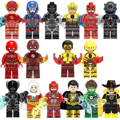 16pcs Flash Comics Minifigures Lego Compatible Dc Super Heroes The