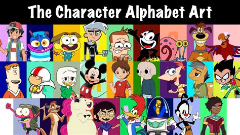 The Character Alphabet Art Males Edition By Spongebobforever638 On