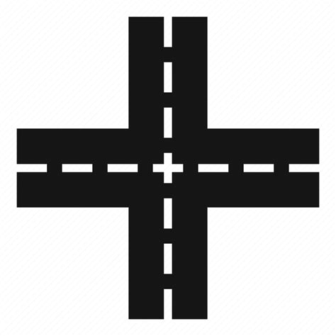 Crossing Crossroad Road Street Traffic Way Icon Download On