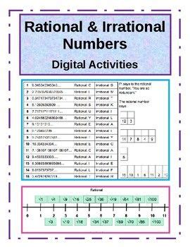 Important facts about rational numbers worksheets for grade 6. Rational Vs Irrational Numbers Worksheet - worksheet