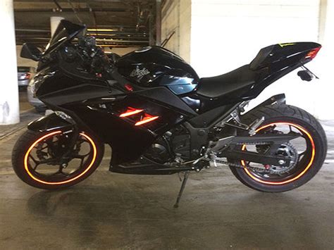 Kawasaki ninja 300 (sport touring bike): 2014 Kawasaki Ninja 300 ABS Black with mods