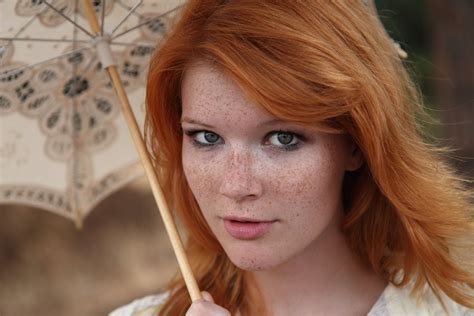 wallpaper id 1747197 redhead looking at viewer mia sollis simple background freckles 4k