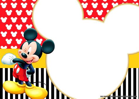Mickey Mouse Invitation Template Printable Free