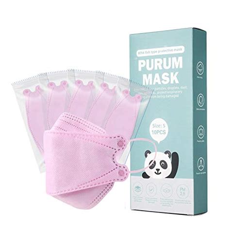50pcs Children Pink Kf94 Disposable Certified Face Mẵsk 3 Layers Non