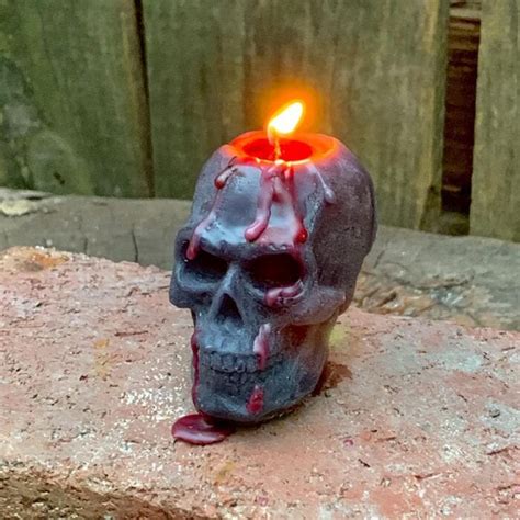 10pcs 3ml skull silicone container tobacco jars spice box for smoking pipe bong. These Bleeding Skull Candles Will Set An Entire Mood For ...