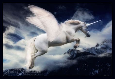 Winged Unicorn By Jadacollectibles On Deviantart Pegasus Unicorn Real