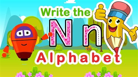 How To Write Letter N For Kids Capital Letter N N For Nest Eggs