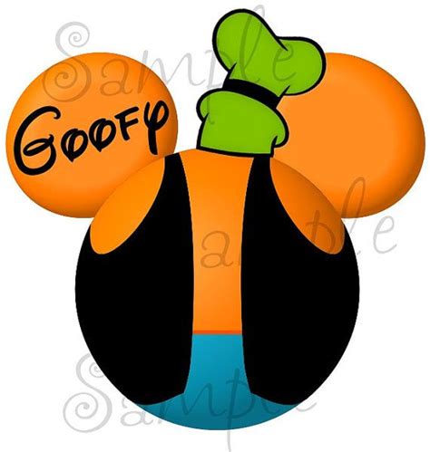 Goofy Character Inspired Digital Printable File Diy 200