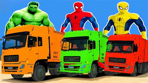 If your child is obsessed with construction trucks, he will enjoy these truck songs for kids including bulldozers, concrete mixer trucks, loaders, excavators. GARBAGE TRUCKS with SPIDERMAN COLORS Cartoon for Childrens ...