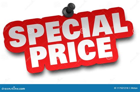 Special Price Concept 3d Illustration Isolated Stock Illustration