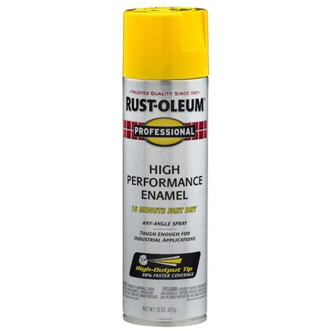 Rust Oleum Professional 6 Pack Gloss Safety Yellow Spray Paint Net Wt