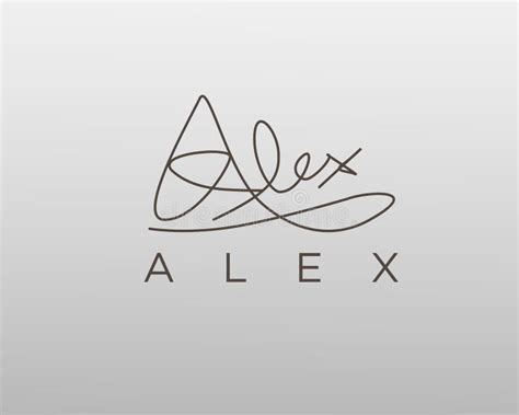 Logo Name Alex Usable Logo Design For Private Logo Business Name Card