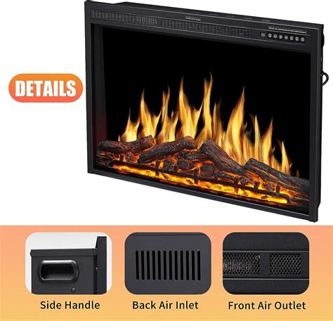 Buy Antarctic Star 36 Electric Fireplace Insert Freestanding Heater