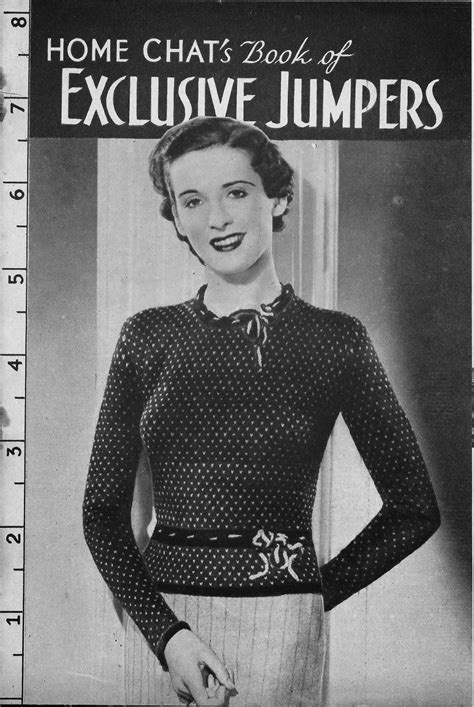 The Vintage Pattern Files 1930s Knitting Home Chats Exclusive
