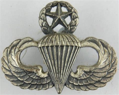 Collectibles And Art Special Forces Airborne Jump Wing Badge Military Parachutist Insignia Silver