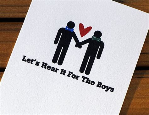 Gay Wedding Card By Heartsgrowfonder On Etsy