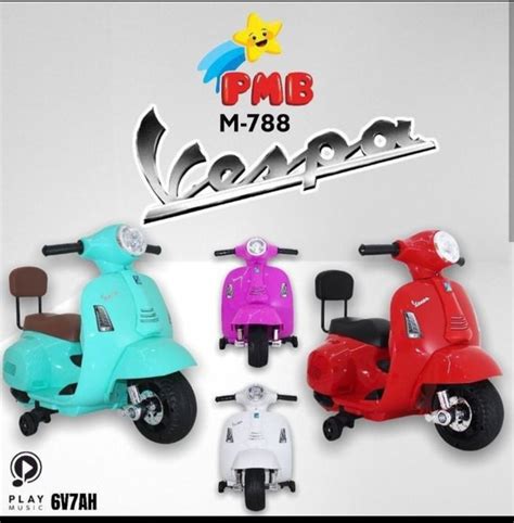 Jual Mainan Motor Aki Anak Vespa Mini Pmb M788 Di Lapak Tgr Shop Bukalapak