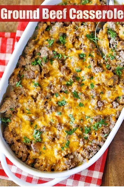 In just minutes, your house will smell amazing from the ground beef and spices simmering this recipe is so versatile and you can easily substitute something else for the ground beef. Ground Beef Casserole | Recipe | Beef casserole recipes ...