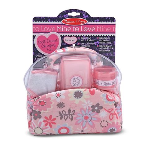 Melissa And Doug Doll Diaper Changing Set In 2020 Diaper Bag Set Baby
