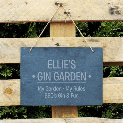 Personalised Large Hanging Slate Sign Love My Ts