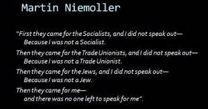 Then they came for the socialists, and i did not speak out because i was not a socialist. Richard Brook's Blog | Just another WordPress site