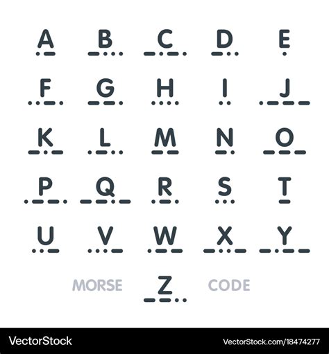 Morse Code Alphabet Chart Fillable Printable Pdf And Forms Porn