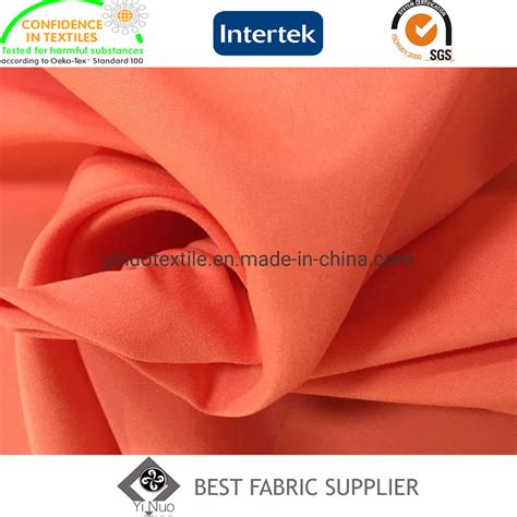 100 polyester woven 75d 150d micro plain peach skin fabric garment fabric china polyester