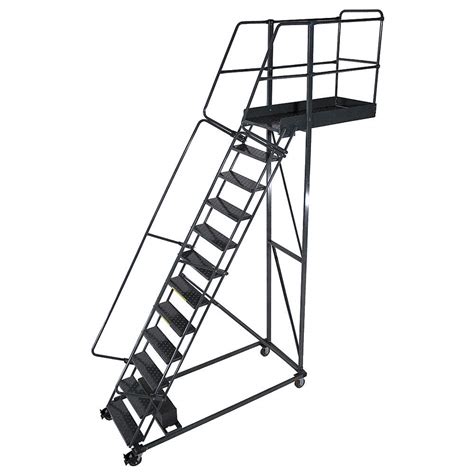 Cantilever Rolling Ladder Cl 14 14 Step Industrial Man Lifts