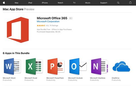 Disponible En App Store Microsoft Office 365 Para Mac Abd Consultoría
