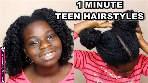 4 Easy Teen Natural Hairstyles You Can Do Yourself In 1