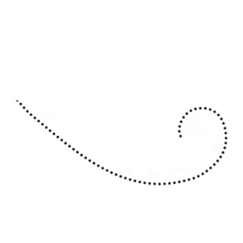 Curved White Dotted Line Png