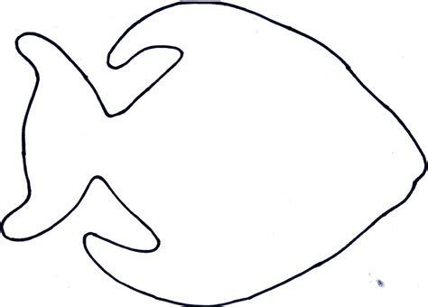 Fish Outline Clip Art Black And White