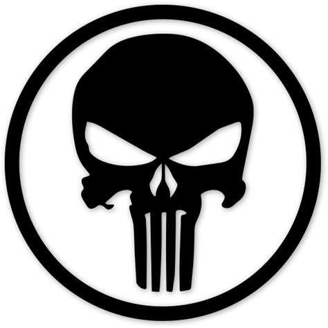 Punisher White Logo Logodix