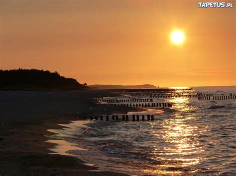 Morze Bałtyckie Zachód Słońca